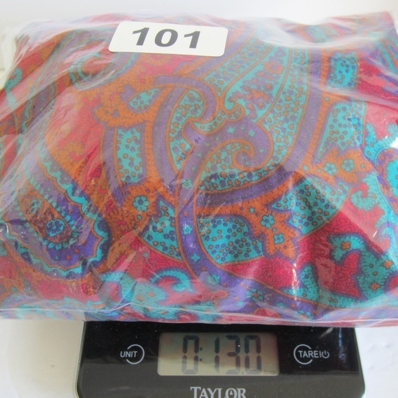 Vintage‎ B.G.B  LTD Madi Dress Women's 16 Red/Blue Paisley Zip Back Boho  USA - Picture 13 of 14
